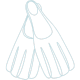 Icon palmes de plongée